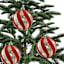 6-Count Gold & Red Ornament, 3.15"