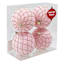 4-Count Pink Flocked Ornament, 3.9"