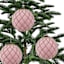 4-Count Pink Flocked Ornament, 3.9"