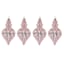 4-Count Iridescent Pink Finial Ornaments, 5"