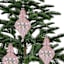4-Count Iridescent Pink Finial Ornaments, 5"