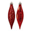 6-Count Red Finial Ornaments, 5.6"