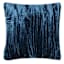 The Jewel Shop Blue Crinkled Velvet Throw Pillow, 18"