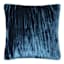 The Jewel Shop Blue Crinkled Velvet Throw Pillow, 18"