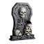 LED Tombstone with Skulls, 24"