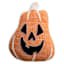 Woven & Beaded Pumpkin Shaped Throw Pillow, 19x15