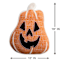 Woven & Beaded Pumpkin Shaped Throw Pillow, 19x15