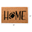 Homespun Harvest Home Football Printed Coir Mat, 18x30