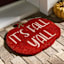 Homespun Harvest It's Fall Y'all Pumpkin Shaped Coir Mat, 18x30