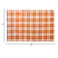 Orange Plaid Layering Mat, 24x36