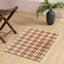 Orange Plaid Layering Mat, 24x36