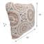 Medallion Sandstone Outdoor Corded Back Cushion