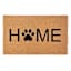 Natural & Black Home Paw Print Coir Mat, 18x30