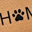 Natural & Black Home Paw Print Coir Mat, 18x30
