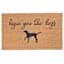 Hope You like Dogs Black Natural Coir Mat, 18x30