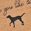 Hope You like Dogs Black Natural Coir Mat, 18x30