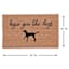 Hope You like Dogs Black Natural Coir Mat, 18x30