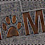 Paw Home Bronze Rubber Doormat, 18x30