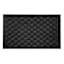 Charcoal Textured Rubber Doormat, 18x30