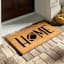 Printed Pumpkins & Embossed Welcome Coir Mat, 18x30