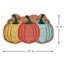 Homespun Harvest Pumpkin Trio Shaped Coir Mat, 18x30