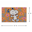 Snoopy Floral Coir Mat, 18x30