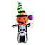 Jack-o'-Lantern Skeleton Halloween Inflatable, 4'