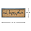 Mansion Our Happy Place Coir Mat, 14x36