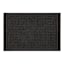 Black Waffle Impressions Doormat, 24x36
