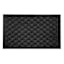Charcoal Textured Rubber Doormat, 24x36