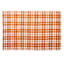 Orange Plaid Layering Mat, 24x36