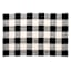 Black & White Buffalo Plaid Layering Mat, 24x36