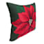 Square Poinsettia Outdoor Pillow, 16"