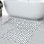 2-Piece Blue Checkered Bath Rug Set, 17x24/20x32