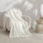 Crosby St. White Textured Throw Blanket, 50x60