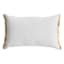 Rejoice Gold Embroidered Throw Pillow, 14x22