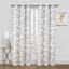 Denver Natural Floral Grommet Curtain Panel, 76x84