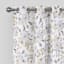 Denver Natural Floral Grommet Curtain Panel, 76x84