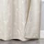 Rowen Natural & White Light Embroidered Filtering Grommet Curtain Panel, 84"