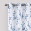 Denver Blue Blossom Grommet Curtain Panel, 76x63