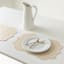 Silver & Natural Amoria Faux Leather Placemats, 13x19