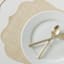 Silver & Natural Amoria Faux Leather Placemats, 13x19