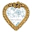 Gold Heart Tableop Picture Frame, 4"