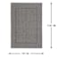(E195) Crosby St. Santorini Grey & Natural Woven Indoor & Outdoor Area Rug, 7x10