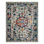 (B518) Luna Medallion Multicolor Fringe Area Rug, 7x9