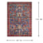 (B524) Found & Fable Sergio Blue & Red Area Rug, 8x10