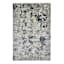 (B551) Magnolia Blue Vintage Floral Area Rug, 7x10