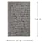 (E219) Grey Diamond Design Indoor & Outdoor Area Rug, 7x10