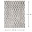 (D440) Sophelia Grey & Ivory Tufted Area Rug With Non-Slip Back, 8x10