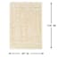 (C152) Solid Ivory Shag Area Rug, 8x10